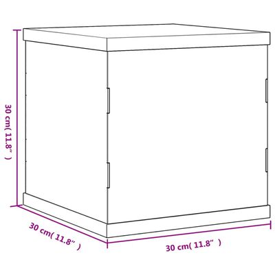 vidaXL Display Box Transparent 30x30x30 cm Acrylic