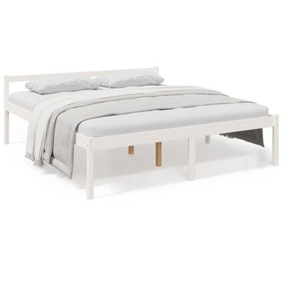 vidaXL Senior Bed without Mattress White 180x200 cm Super King Size