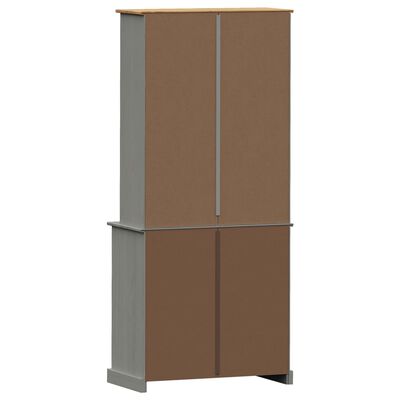 vidaXL Highboard VIGO Grey 78x40x175 cm Solid Wood Pine