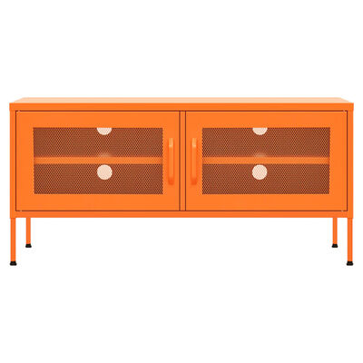 vidaXL TV Cabinet Orange 105x35x50 cm Steel