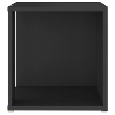 vidaXL Side Table Black 33x33x34.5 cm Engineered Wood