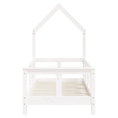 vidaXL Kids Bed Frame White 70x140 cm Solid Wood Pine