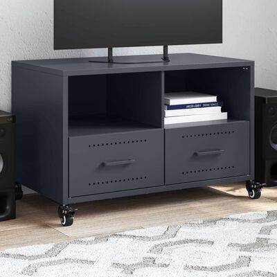 vidaXL TV Cabinet Anthracite 68x39x43.5 cm Steel