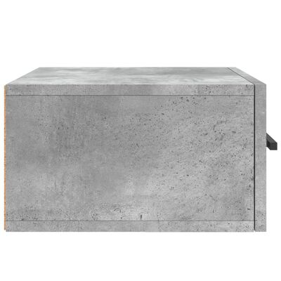 vidaXL Wall-mounted Bedside Cabinets 2 pcs Concrete Grey 35x35x20 cm