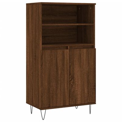 vidaXL Highboard Brown Oak 60x36x110 cm Engineered Wood