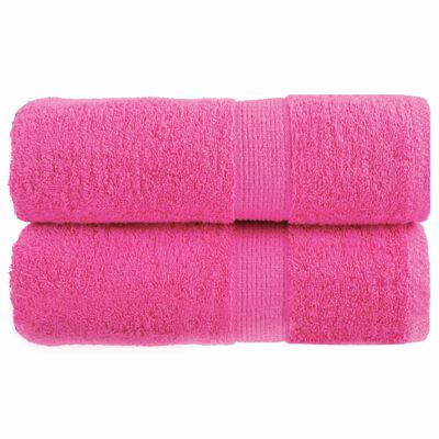 vidaXL Premium Soap Towels SOLUND 2 pcs Pink 30x30 cm 600 gsm