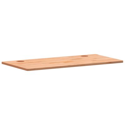 vidaXL Desk Top 110x55x1.5 cm Solid Wood Beech