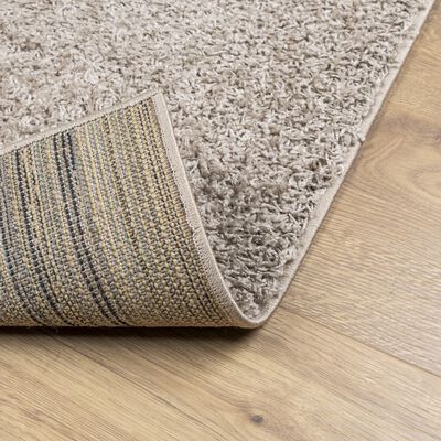 vidaXL Shaggy Rug PAMPLONA High Pile Modern Beige 160x230 cm