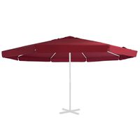 vidaXL Replacement Fabric for Outdoor Parasol Bordeaux Red 500 cm