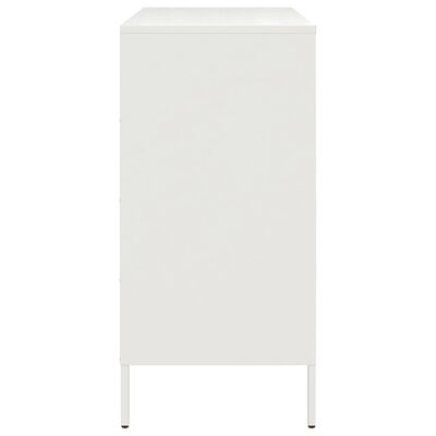 vidaXL Sideboard White 68x39x79 cm Steel