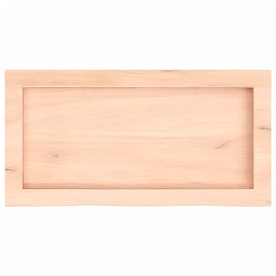 vidaXL Wall Shelf 60x30x(2-4) cm Untreated Solid Wood Oak