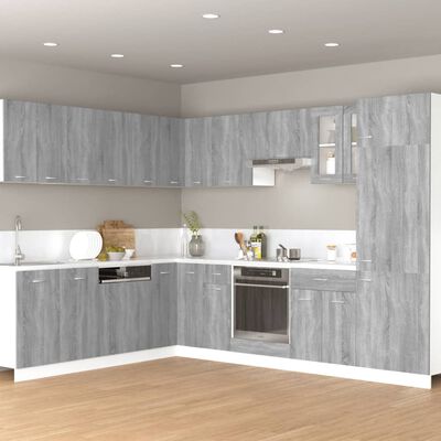 vidaXL Hanging Cabinet Grey Sonoma 60x31x40 cm Engineered Wood