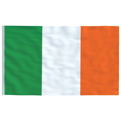 vidaXL Ireland Flag and Pole 5.55 m Aluminium