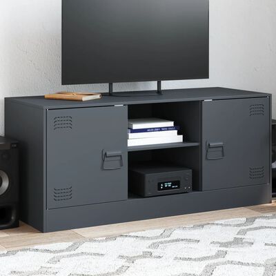 vidaXL TV Cabinet Anthracite 99x39x44 cm Steel