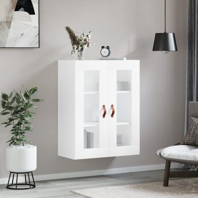 vidaXL Wall Mounted Cabinet White 69.5x34x90 cm