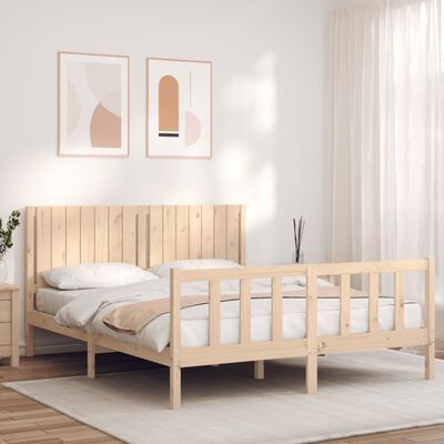 vidaXL Bed Frame without Mattress 160x200 cm Solid Wood Pine