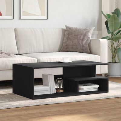 vidaXL Coffee Table Black 102x55x35 cm Engineered Wood