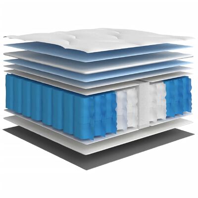 vidaXL Pocket Spring Mattress Medium Firm 90x190 cm Single Size