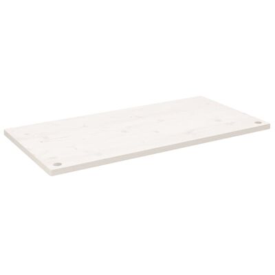 vidaXL Desk Top White 100x60x2.5 cm Solid Wood Pine