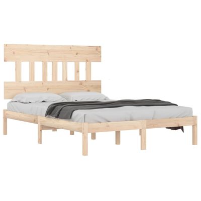 vidaXL Bed Frame without Mattress 140x190 cm Solid Wood