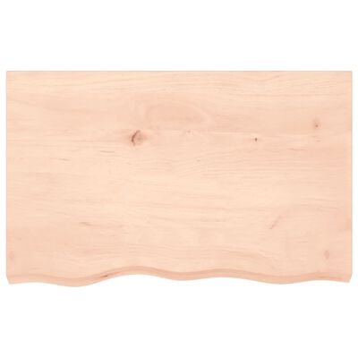 vidaXL Bathroom Countertop 80x50x(2-4) cm Untreated Solid Wood