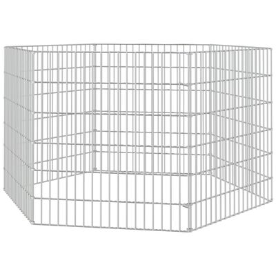 vidaXL Free Range Animal Enclosure 6-Panel 54x60 cm Galvanised Iron