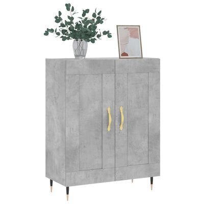 vidaXL Sideboard Concrete Grey 69.5x34x90 cm Engineered Wood