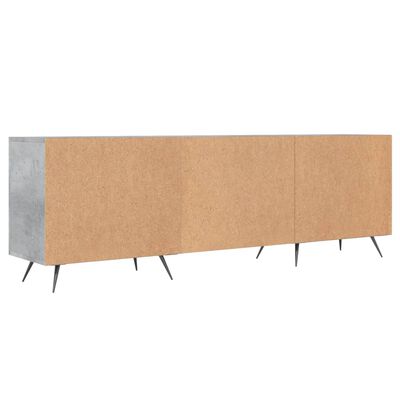 vidaXL TV Cabinet Concrete Grey 150x30x50 cm Engineered Wood