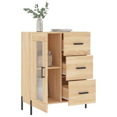 vidaXL Sideboard Sonoma Oak 69.5x34x90 cm Engineered Wood