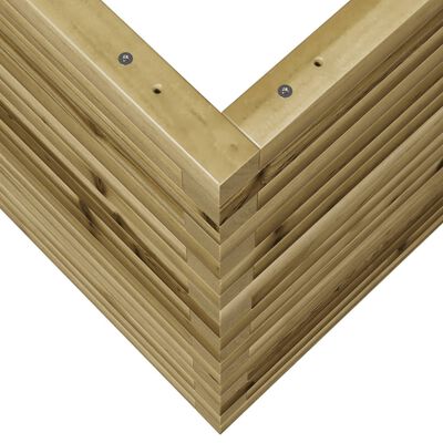 vidaXL Garden Planter 60x60x68.5 cm Impregnated Wood Pine