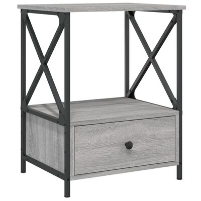 vidaXL Bedside Tables 2 pcs Grey Sonoma 50x41x65 cm Engineered Wood