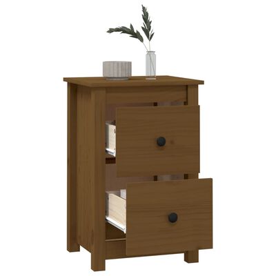 vidaXL Bedside Cabinets 2 pcs Honey Brown 40x35x61.5 cm Solid Wood Pine