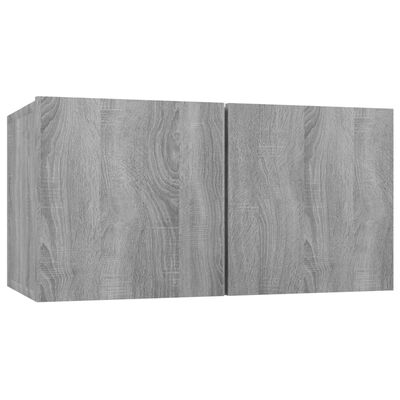 vidaXL Hanging TV Cabinet Grey Sonoma 60x30x30 cm Engineered Wood