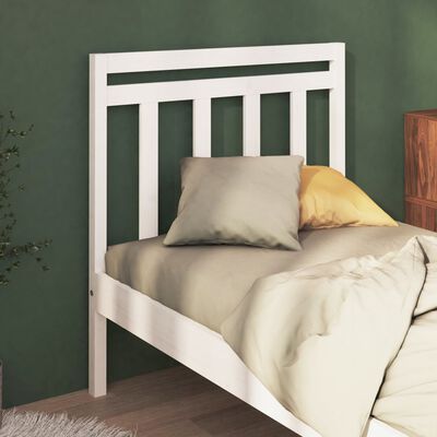 vidaXL Bed Headboard White 95x4x100 cm Solid Wood Pine