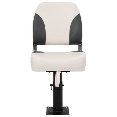 vidaXL Boat Seat with Pedestal Height Adjustable 360° Rotatable