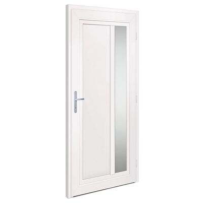 vidaXL Front Door White 98x208 cm PVC