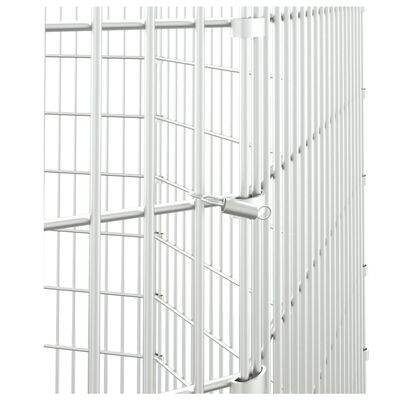 vidaXL Free Range Animal Enclosure 8-Panel 54x100 cm Galvanised Iron