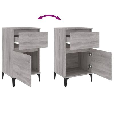 vidaXL Bedside Cabinets 2 pcs Grey Sonoma 40x35x70 cm