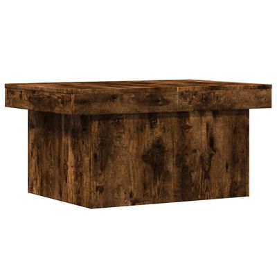 vidaXL Coffee Table Smoked Oak 80x55x40 cm Engineered Wood