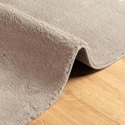 vidaXL Rug HUARTE Short Pile Soft and Washable Sand 140x200 cm