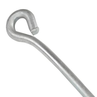 vidaXL Earth Anchors 10 pcs 10x60 cm Galvanised Metal