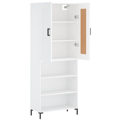 vidaXL Highboard White 69.5x34x180 cm Engineered Wood