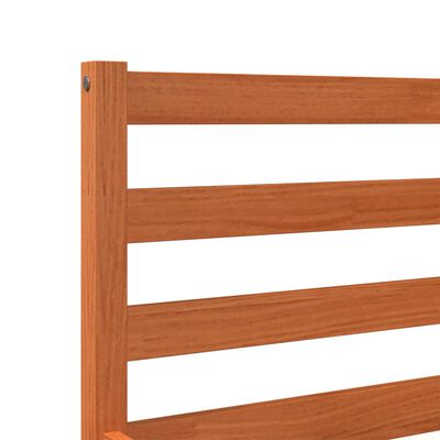 vidaXL Bed Frame without Mattress Wax Brown 140x200 cm Solid Wood Pine