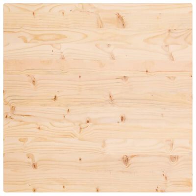 vidaXL Table Top 90x90x2.5 cm Solid Wood Pine Square