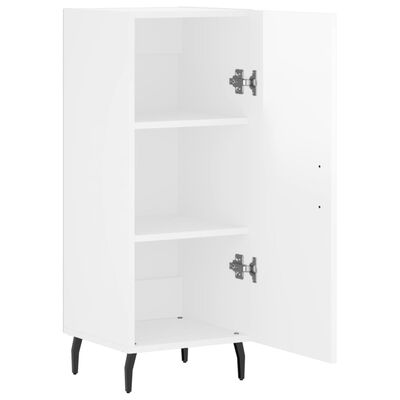 vidaXL Sideboard High Gloss White 34.5x34x90 cm Engineered Wood