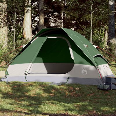 vidaXL Family Tent Dome 6-Person Green Waterproof