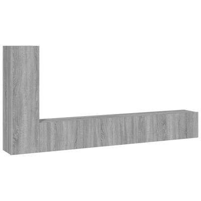 vidaXL 3 Piece TV Cabinet Set Grey Sonoma Engineered Wood