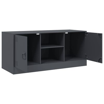 vidaXL TV Cabinet Anthracite 99x39x44 cm Steel