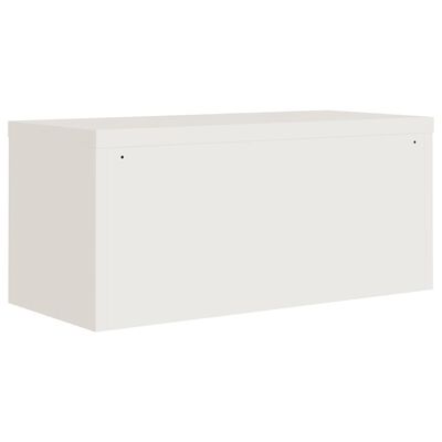 vidaXL File Cabinet White 90x40x145 cm Steel