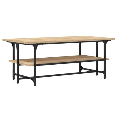 vidaXL Coffee Table Sonoma Oak 100x50x40 cm Engineered Wood